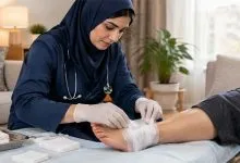 پانسمان زخم دیابتی در منزل
