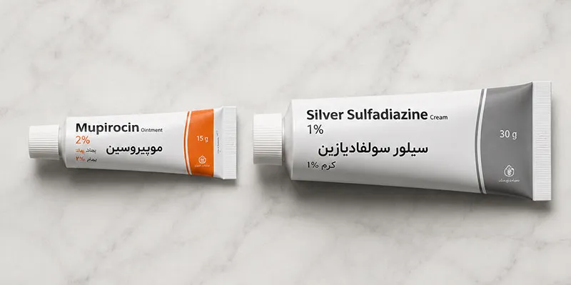 پماد-موپیروسین---کرم-سیلور-سولفادیازین